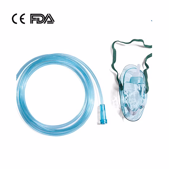 Bm® 高品質使い捨て医療用 PVC 酸素マスク (チューブ付き) ISO13485 CE FDA